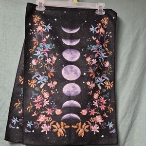 Set Of 2 Micro Fiber Floral Moon Phase Kitchen Towels Dish Towels